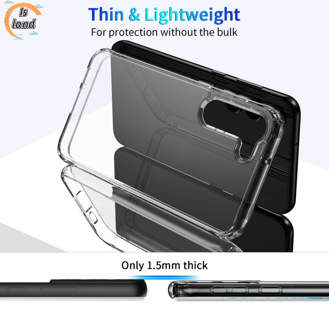 Ốp Điện Thoại Hình Vuông Trong Suốt Chống Sốc Cho S23plus S23 +