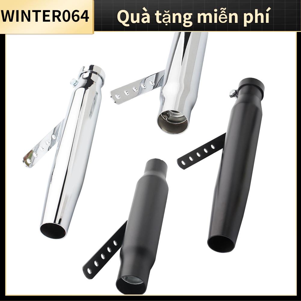 Winter064 Ống Xả Xe Máy Thép Không Gỉ Giảm Tiếng Ồn Bịt Hãm Thanh Đa Năng Cho