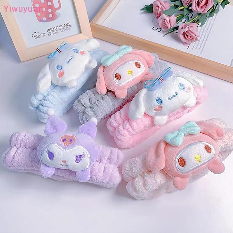 < Yiwuyuan > Dây Buộc Tóc Hoạt Hình Cinnamoroll My Melody Kuromi Plushie Dễ Thương Làm Quà Tặng Trang Điểm