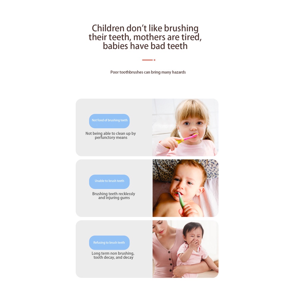 Bàn Chải Đánh Răng Xoay 360 Độ Hình Chữ U Cho° Bàn Chải Đánh Răng Bằng Silicone Chống Bụi Cho Bé