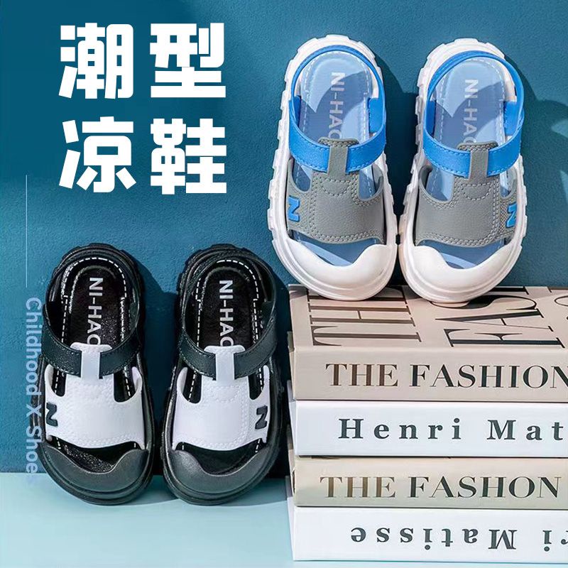 Xăng đan Thể Thao Đế Mềm Chống Trượt Thời Trang Mùa Hè Hàn Quốc Dành Cho Bé Trai