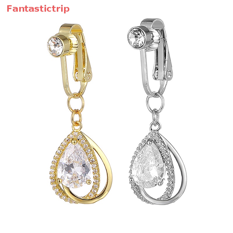 [Fantastictrip] Khuyên Rốn Đính Đá Hình Trái Tim Thời Trang Mới Cho Nữ