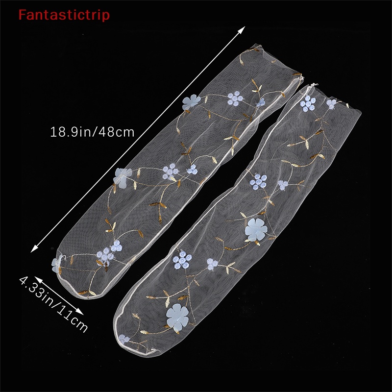 1 Đôi Tất Lưới Mỏng Trong Suốt In Hoa Đơn Giản Thời Trang Xuân Hè Cho Nữ