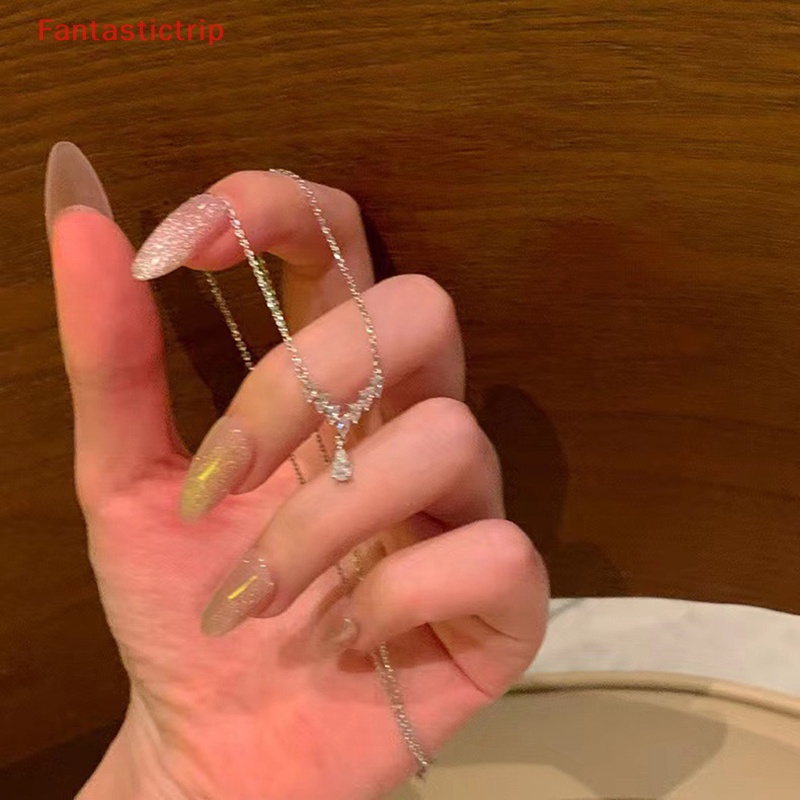 Vòng cổ Mặt Trái Tim Đính Đá Zircon Lấp Lánh Thời Trang Cho Nữ