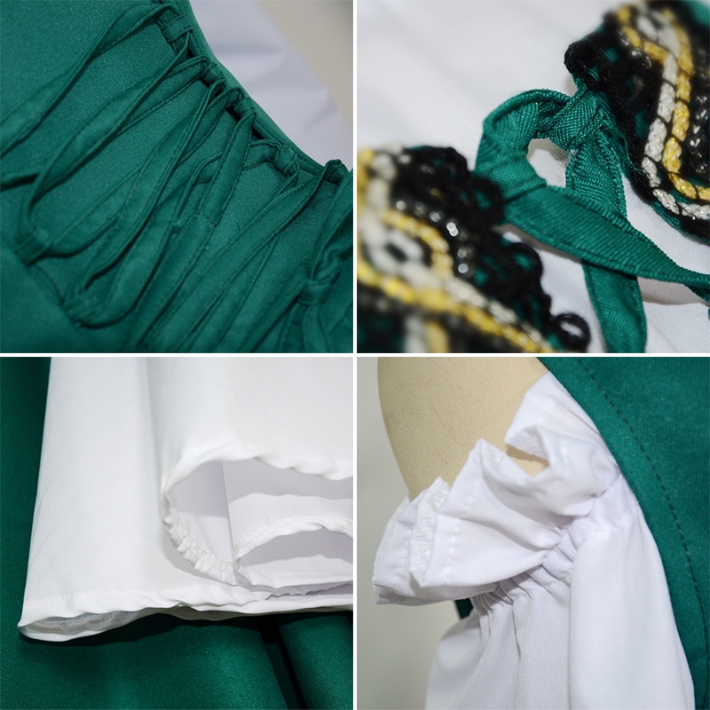 Đầm Dài Thắt Eo Tay Loe Phong Cách Thời Phục Hưng Gothic Cổ Điển Dành Cho Nữ