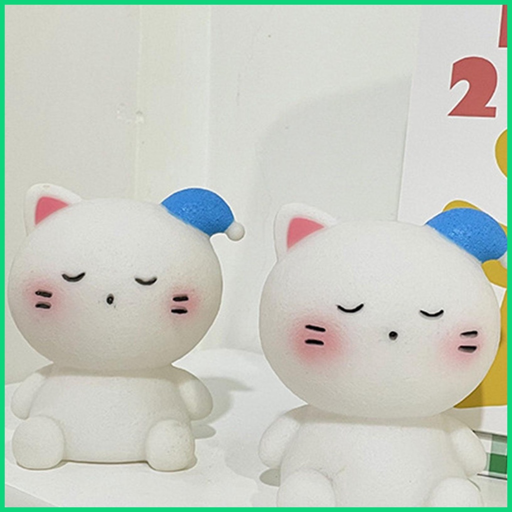 Đèn LED Ngủ Để Bàn Hình Mèo Mềm Mại Không Chói Mắt Di Động