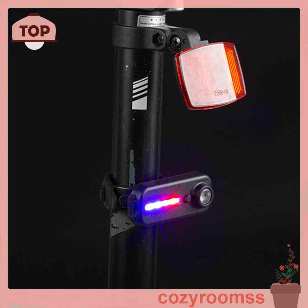 Đèn Cảnh Báo An Toàn Chống Nước Có Thể Sạc Lại Kèm Kẹp Gắn Đuôi Xe Đạp