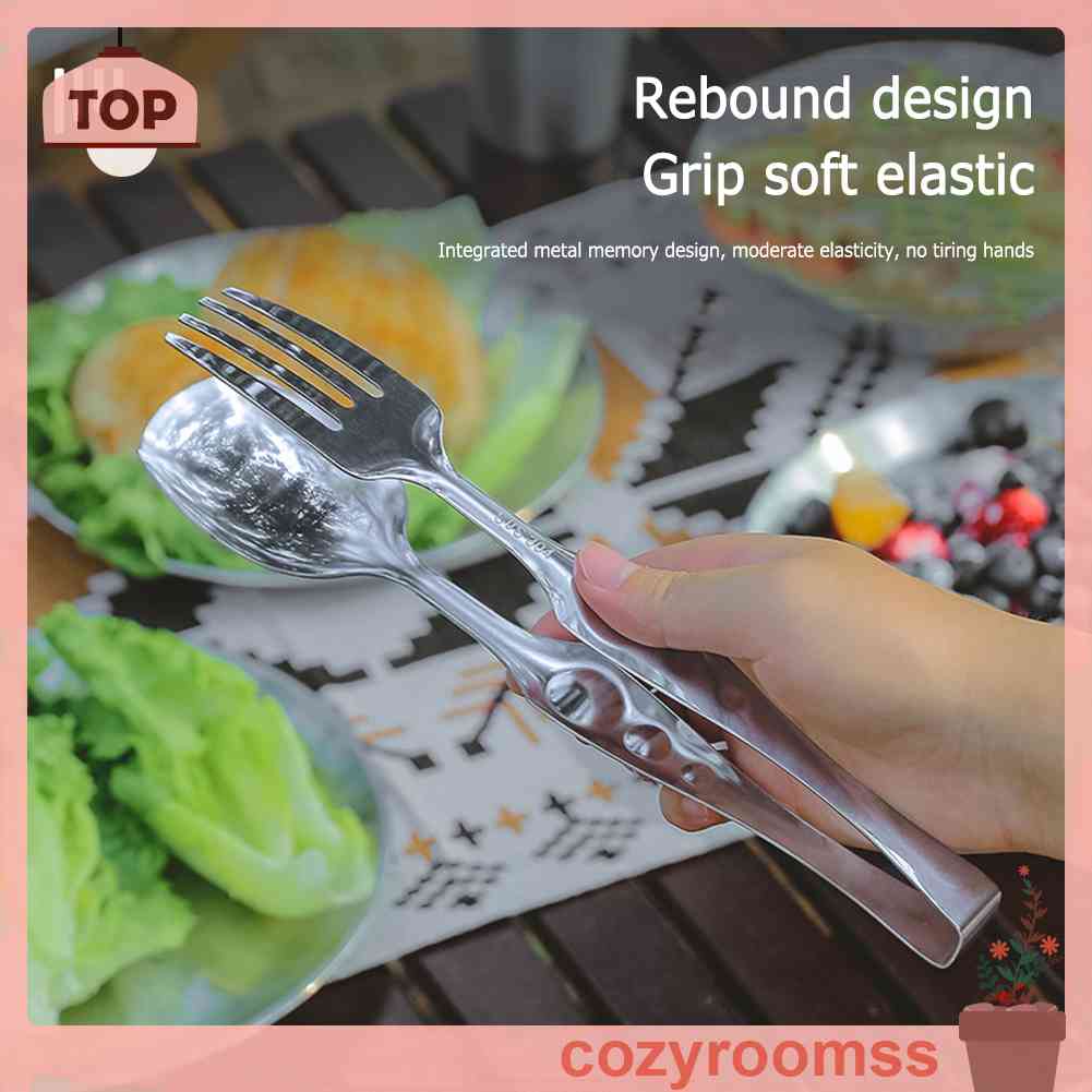 Bộ Muỗng Đũa Nĩa Bằng Thép Không Gỉ Tiện Dụng Khi Đi Cắm Trại