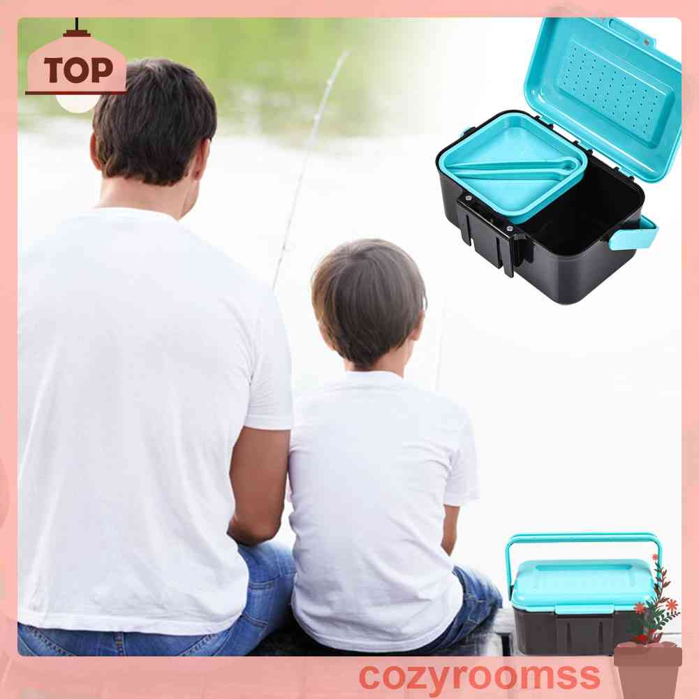 Hộp Đựng Mồi Câu Cá Bằng Nhựa ABS Thoáng Khí