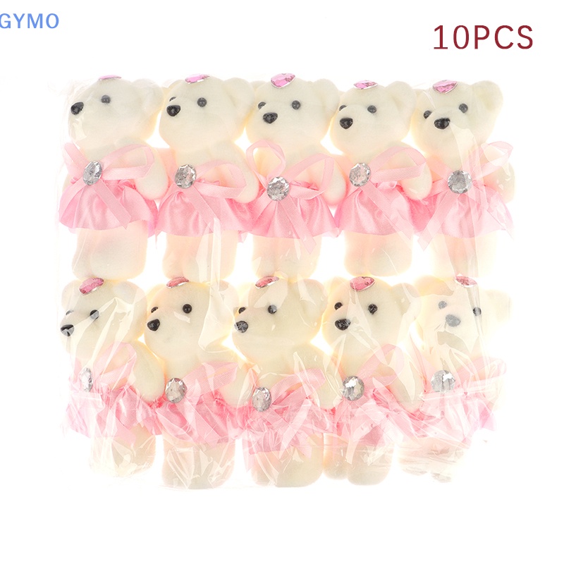 Set 10 Búp Bê Gấu Bông Hoạt Hình 12cm Trang Trí Tiệc