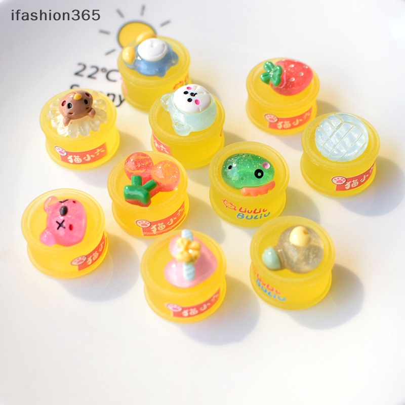 Set 10 Hộp Nhựa Phát Quang Họa Tiết Hoạt Hình Làm Trang Sức Diy ifashion365