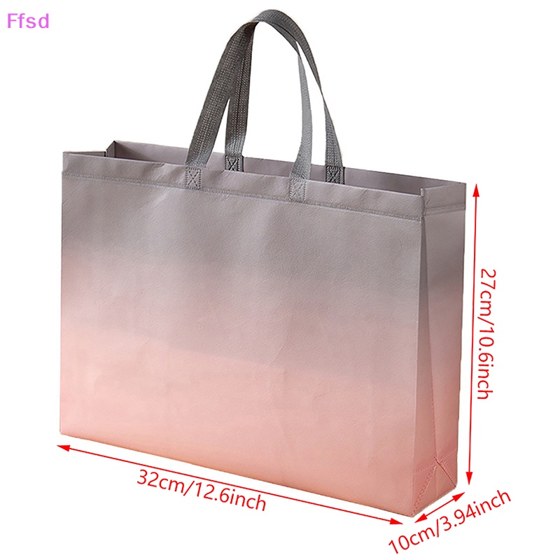 {Ffsd} Túi Xách Mua Sắm Bằng Vải Không Dệt Tái Sử Dụng Được Cho Nữ * Bán