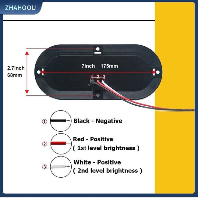 ☃Nhà Cửa☃ 1 Cặp Đèn Tín Hiệu 25led Hình Oval Cho Xe Tải Rv
