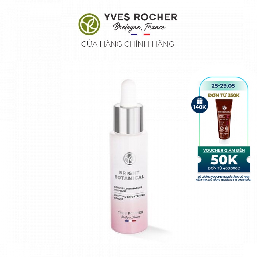 Tinh Chất Làm Sáng Da Yves Rocher - Bright Botanical Unifying Brightening Serum Pump Bottle 30ml