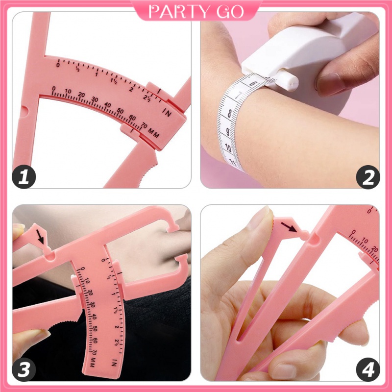 1 Bộ Thước Kẹp Đo Lượng Mỡ Cơ Thể Tiện Dụng