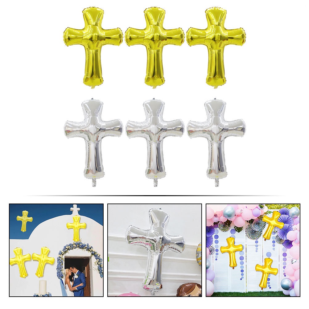 Set 6 Bong Bóng Màng Nhôm Trang Trí Tiệc