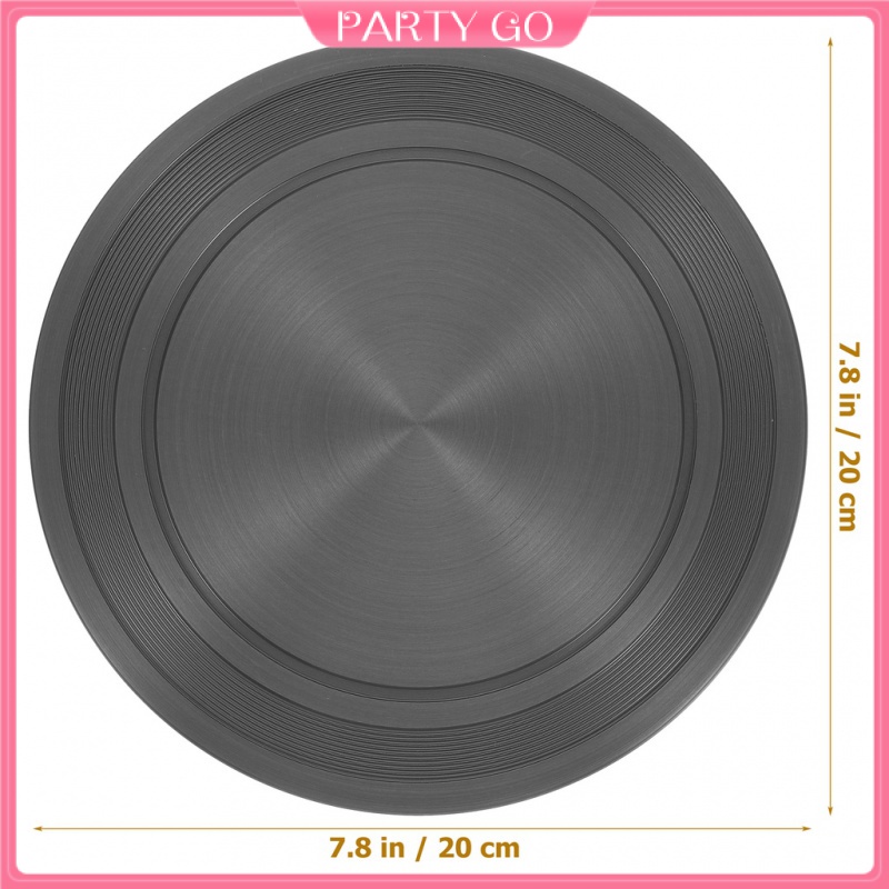 Khay Tròn 20cm / 24cm Bằng Kim Loại Dùng Tạo Nhiệt Cho Lò Nướng