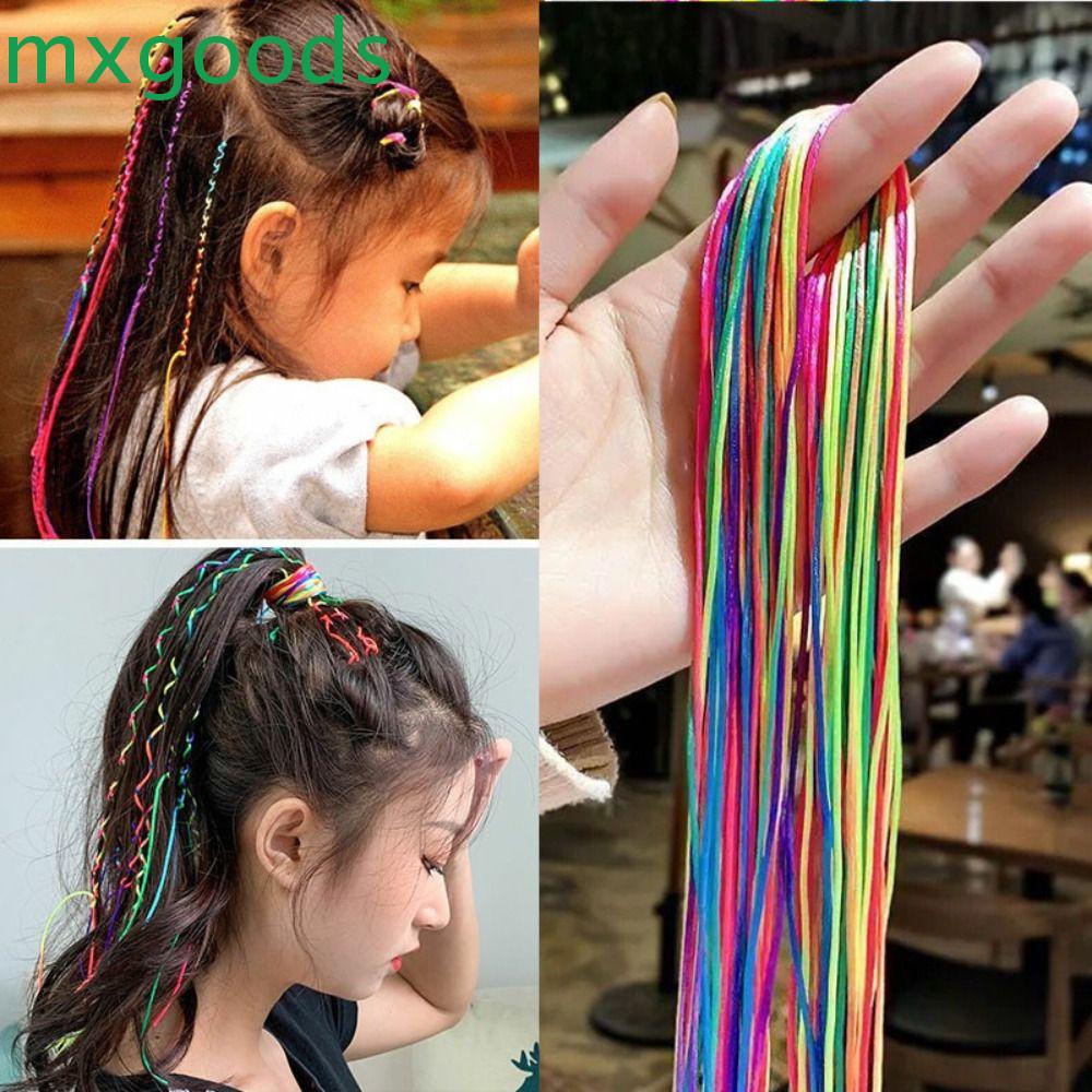 Mxgoods Dây Buộc Tóc Mềm Vô Hình Nhiều Màu Sắc Công Chúa Dễ Thương Cho Bé Gái / Bé Gái DIY Đuôi Ngựa