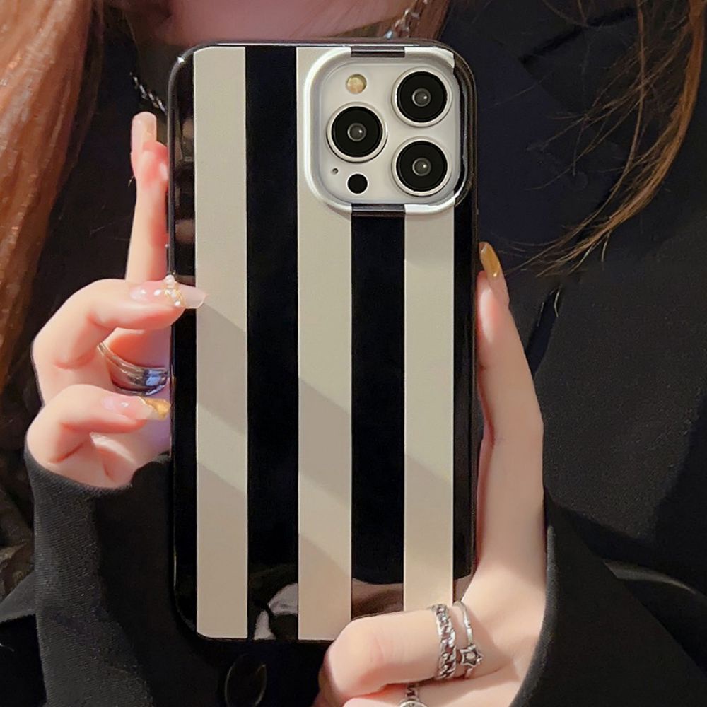 Ốp Điện Thoại TPU Mềm Chống Sốc Họa Tiết Kẻ Sọc Đơn Giản Cho IPhone 14 Pro Max 13 12 11 Pro Max XS XR 7 8 Plus