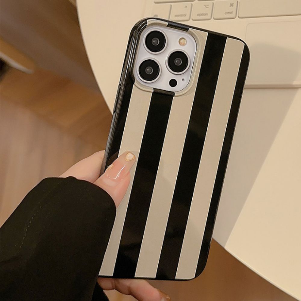 Ốp Điện Thoại TPU Mềm Chống Sốc Họa Tiết Kẻ Sọc Đơn Giản Cho IPhone 14 Pro Max 13 12 11 Pro Max XS XR 7 8 Plus