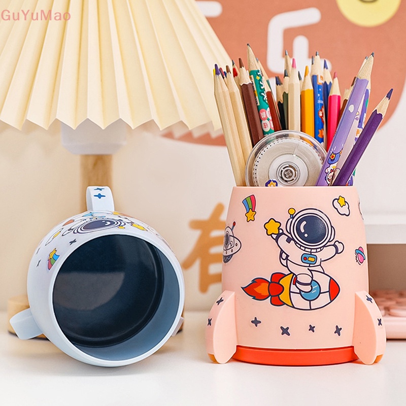 [cxGUYU] Giá Đỡ Bút Chì Để Bàn Hình Tên Lửa Đơn Giản Sắp Xếp Gọn Gàng Cho Văn Phòng / Trường Học Pr