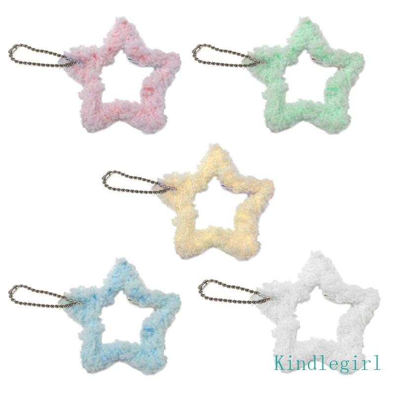 Kẹp Tóc Hình Ngôi Sao Phủ Lông Dễ Thương Xinh Xắn