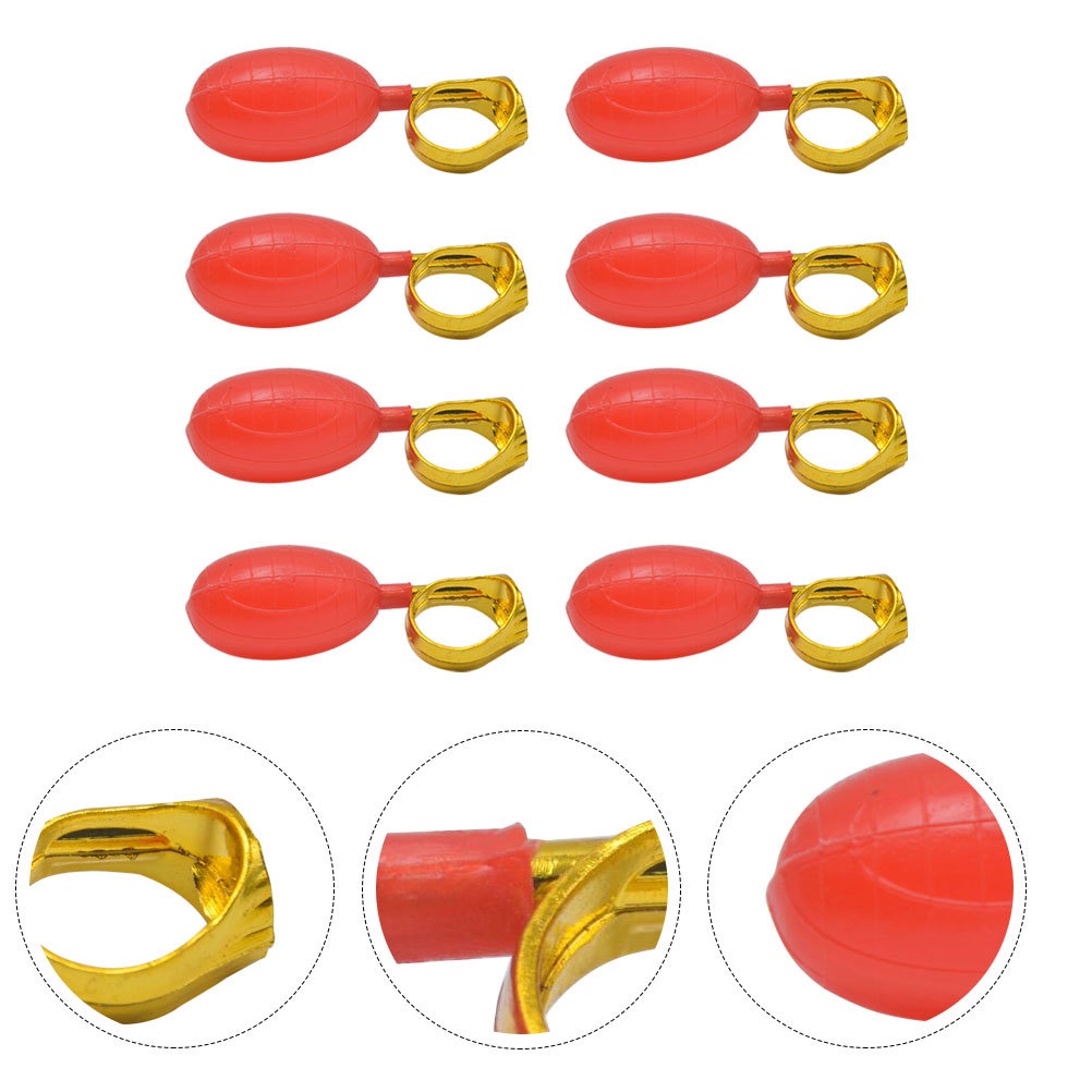 Set 8 Đồ Chơi Bồn Tắm Bằng Nhựa Màu Đỏ Kích Thước 8X3CM Độc Đáo Cho Gia Đình