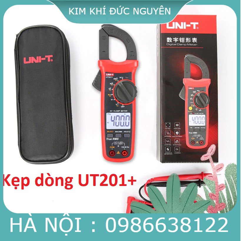 Đồng hồ vạn năng Uni-T UT201+ - Ampe kìm / Kẹp dòng Uni-T UT201+ / Kìm kẹp dòng điện Uni-T UT201+ cao cấp