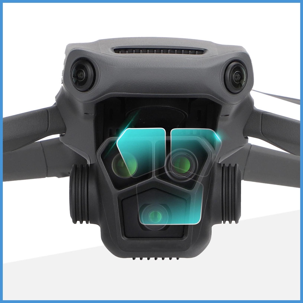 Bộ 2 Kính Cường Lực Cứng HD Chống Trầy Bảo Vệ Ống Kính Máy Ảnh Cho DJI 3 Pro