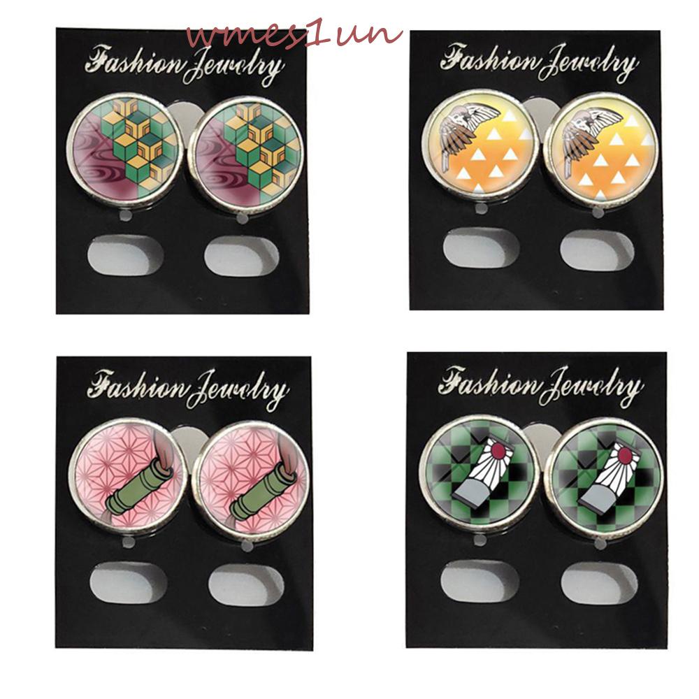 Bông Tai Thời Trang Kiểu Hoạt Hình Demon Slayer Nhật Bản WMES15H