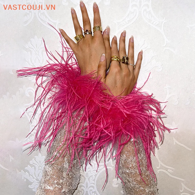 Vòng Đeo Tay Hình Lông Đà Điểu Thời Trang Dành Cho Nữ