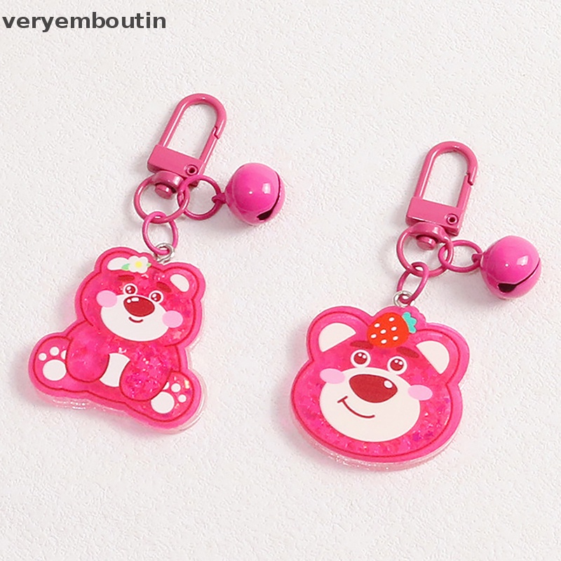 Móc Khóa Hình Gấu Dâu Hoạt Hình Dễ Thương