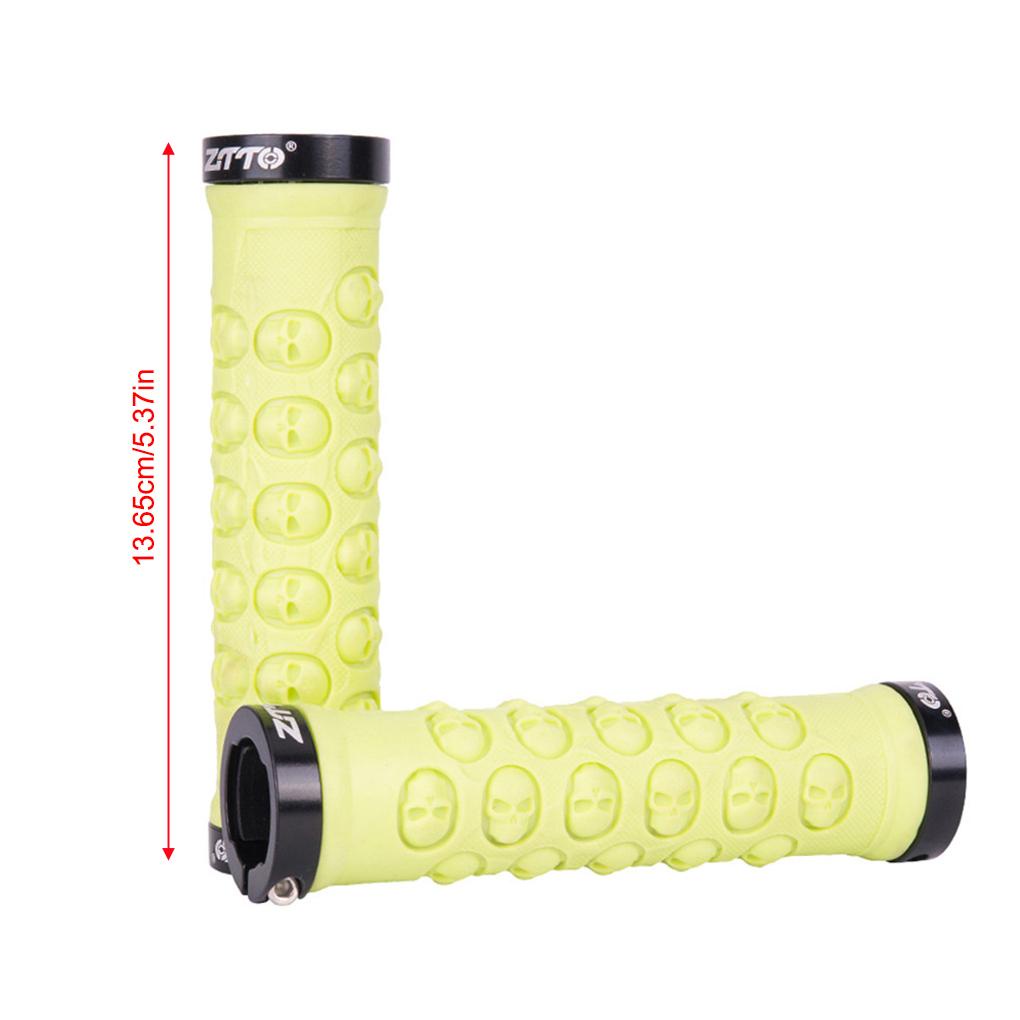 1 Cặp Vỏ Bọc Tay Lái Xe Đạp Leo Núi Bằng Hợp Kim Nhôm &amp; Cao Su Mềm Chống Trượt