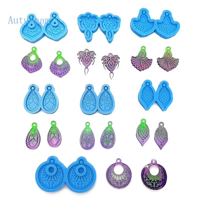 Khuôn Silicone Đổ Resin 7 Ngăn Hình Giọt Nước