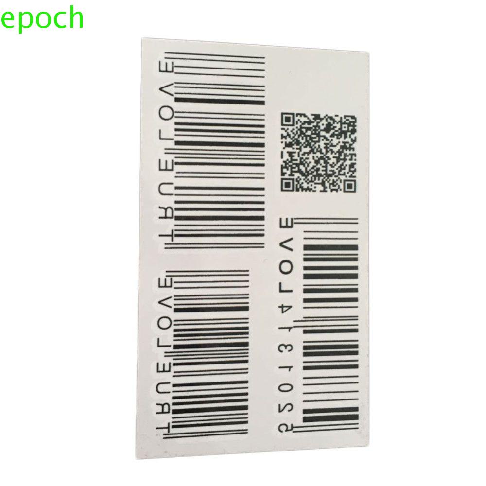 Epoch Set 5 Hình Xăm Dán Tạm Thời Họa Tiết Mã Vạch Độc Đáo