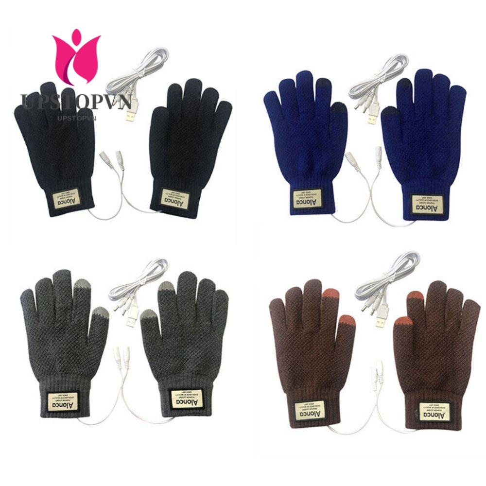 Găng Tay Sưởi Ấm Chạy Điện Sạc USB Thời Trang Cho Nam Nữ
