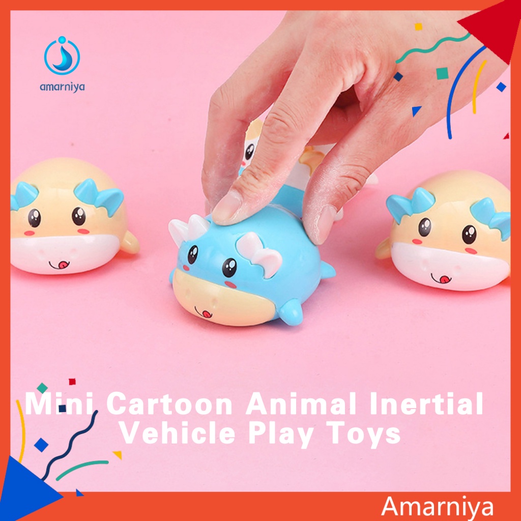 Bộ 2 Đồ Chơi Xe Hơi Chạy Pin Hình Động Vật An Toàn Cho Bé Trai Gái