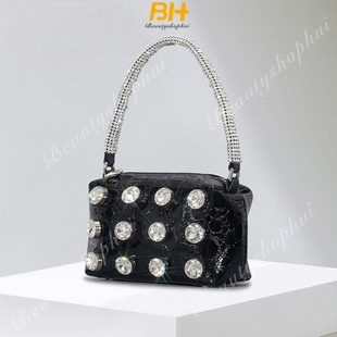 Túi Xách Da Bò Phối Dây Xích Sang Trọng Cho Nữ