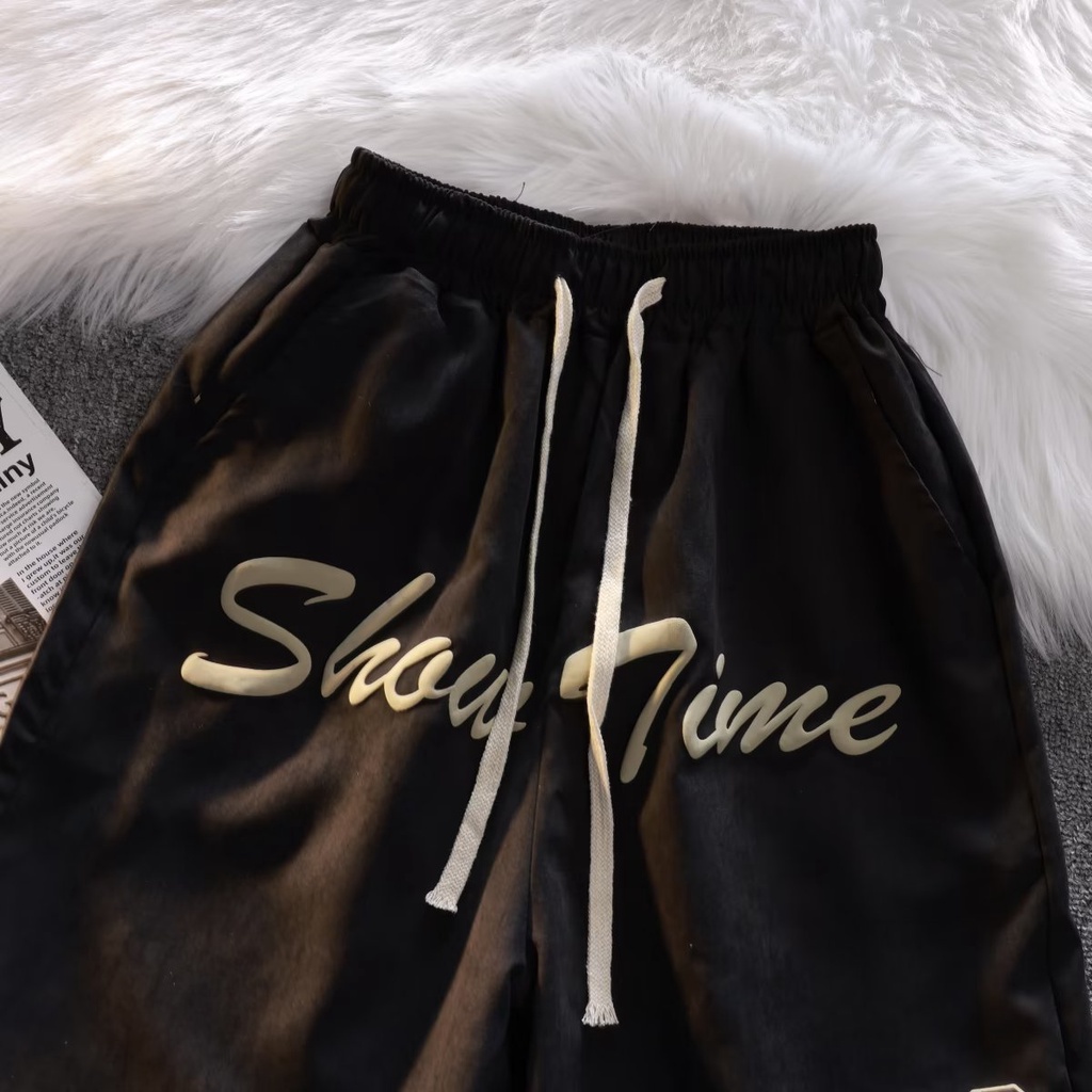 Quần Short Thể Thao Dáng Rộng In Họa Tiết Phong Cách Hip Hop Đường Phố Mỹ Thời Trang Mùa Hè Cho Nam