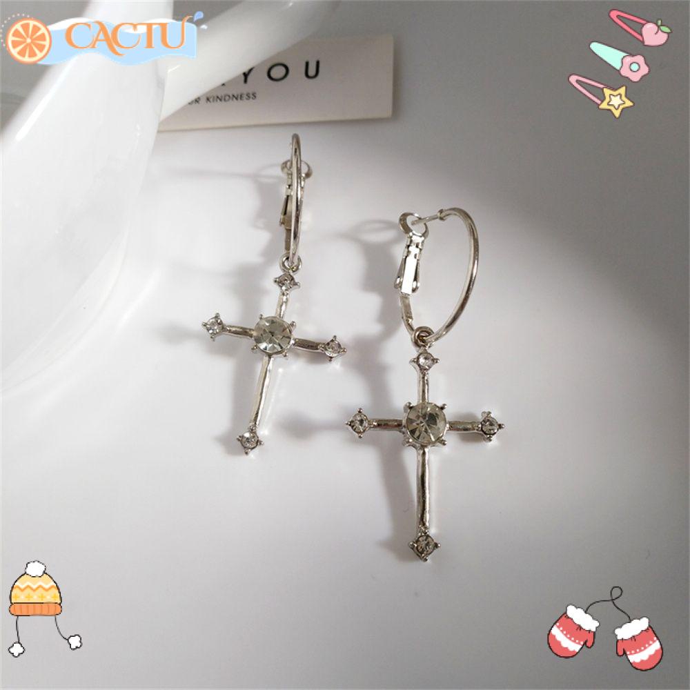 Khuyên Tai Hình Chữ Thập Phong Cách Gothic Dành Cho Nữ