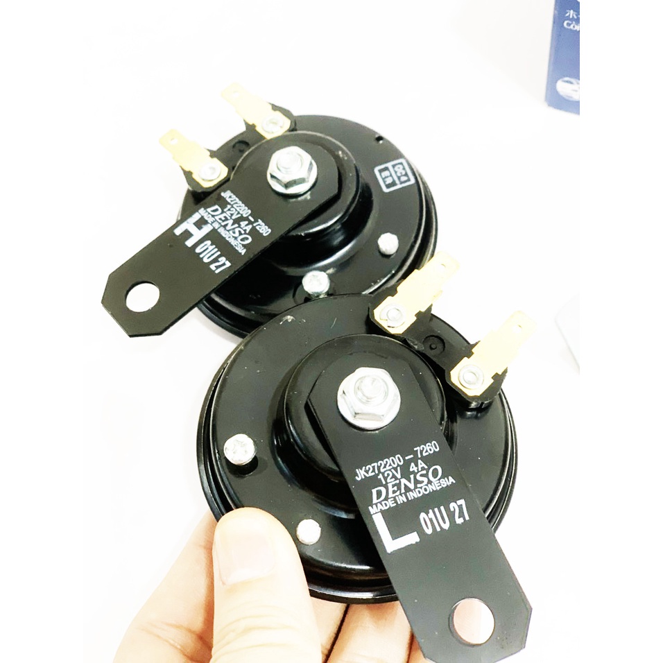 Còi đĩa Denso 12V Chính Hãng Cho Ôtô xe máy Honda, Yamaha, Suzuki như Wave, Dream, Exciter, Cub, SH, Vision