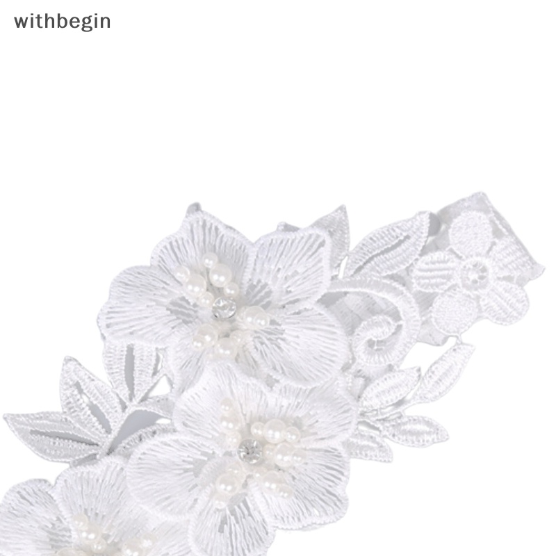 1 Cái Nịt Bít Tất Ren Đính Đá Màu Trắng Gợi Cảm Cho Nữ