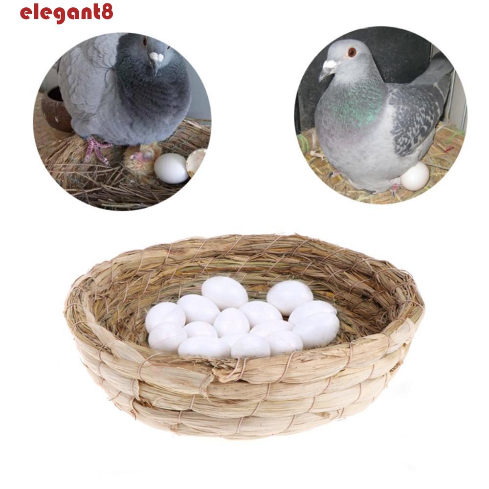 Tổ Đan Rơm Thủ Công Ấm Áp Thanh Lịch Cho Thỏ / Hamster / Gerbil Guinea / Sóc / Vẹt Cưng