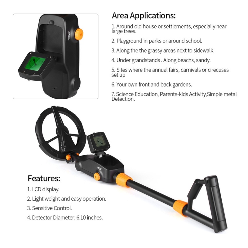 Máy Dò Tìm Kho Báu Vàng MD1008A Chống Thấm Nước Chuyên Dụng