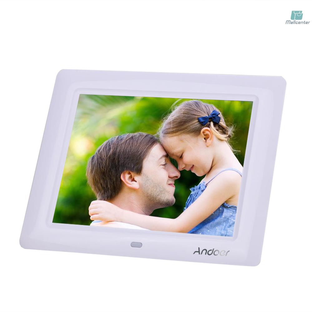 8''  HD TFT-LCD Digital Photo Frame Clock MP3 MP4 Movie Player with Remote Desktop