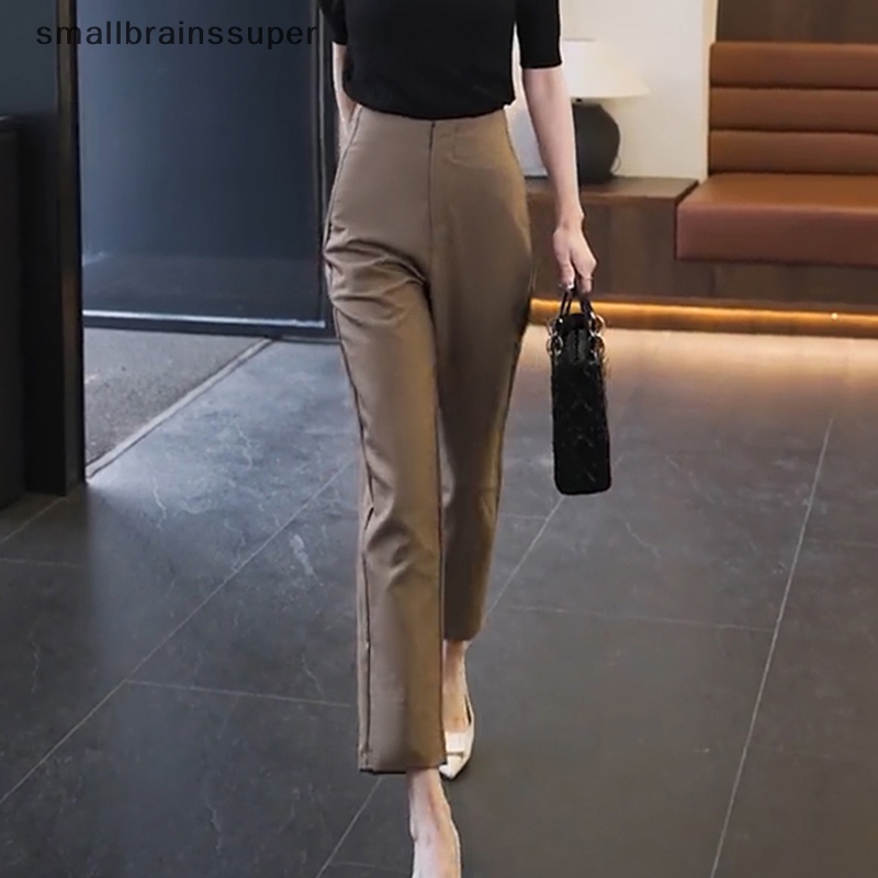 Quần Chiffon Ống Rộng Lưng Cao Xếp Ly Phong Cách Hàn Quốc Thời Trang Xuân Hè Cho Nữ