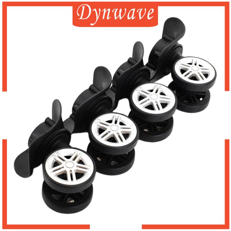Bộ 4 Bánh Xe Xoay 360 Độ Màu Đen Chuyên Dụng Cho Vali Túi Xách