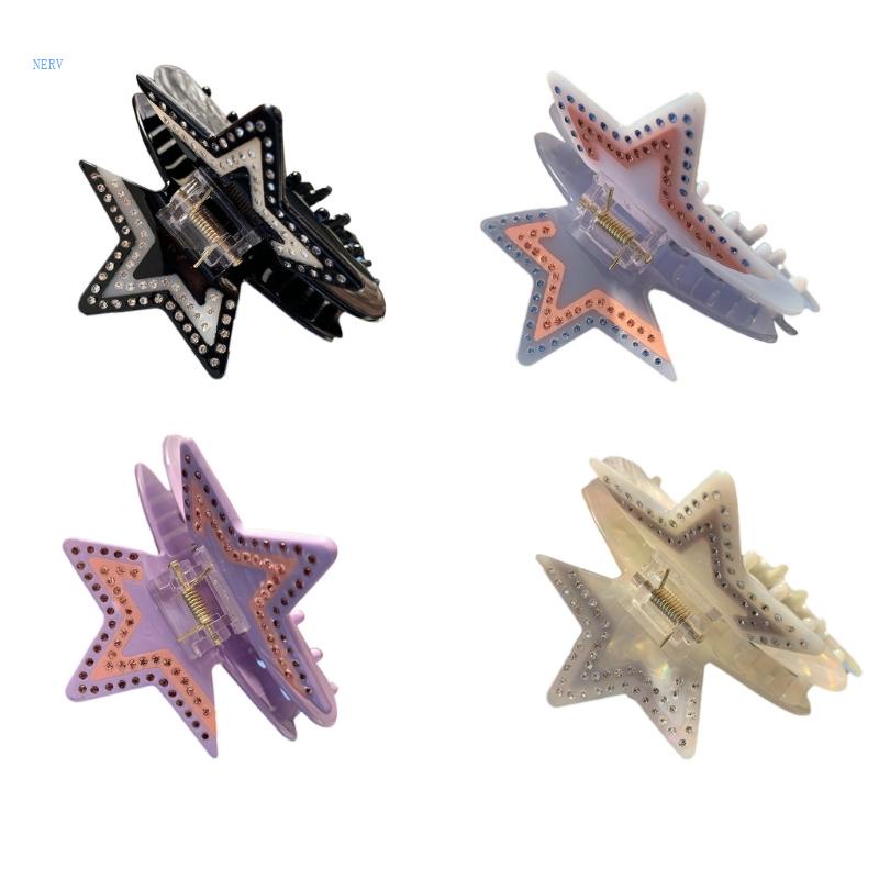 Kẹp Tóc Hình Ngôi Sao Đính Đá Thời Trang Cho Nữ Nerf Y2k