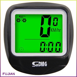 Sunding Bike Computer Speedometer Wired Waterproof Bicycle Odometer Cycle Multi-Function Lcd Back-Light Display