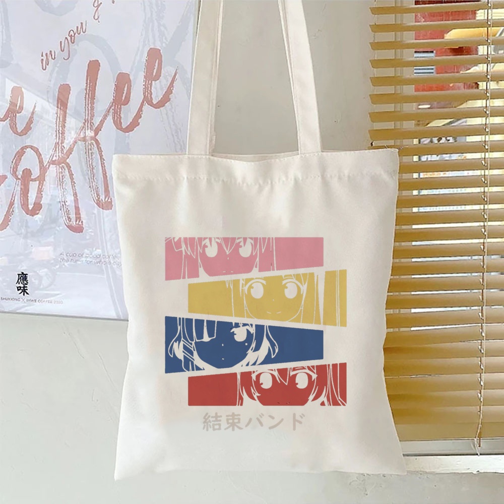 Bocchi Túi Xách tote In Họa Tiết anime the rock gotou hitori Cho Nữ